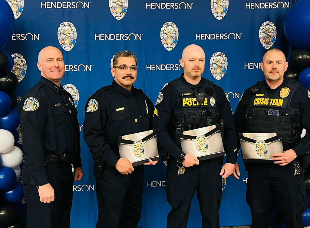 Friendly Henderson Police New Recruits Smiling in a Group Photo