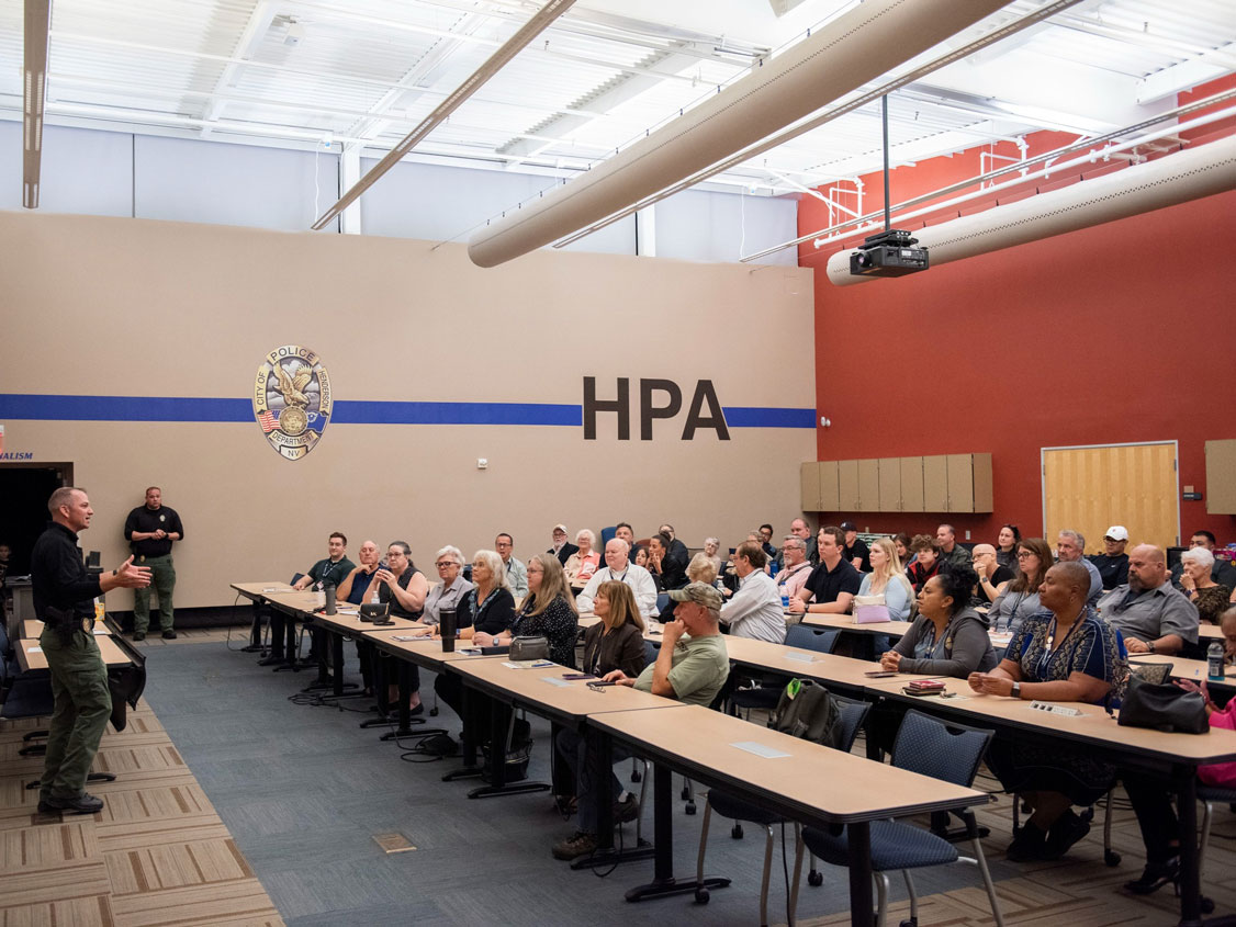 Henderson Police Having A Meeting