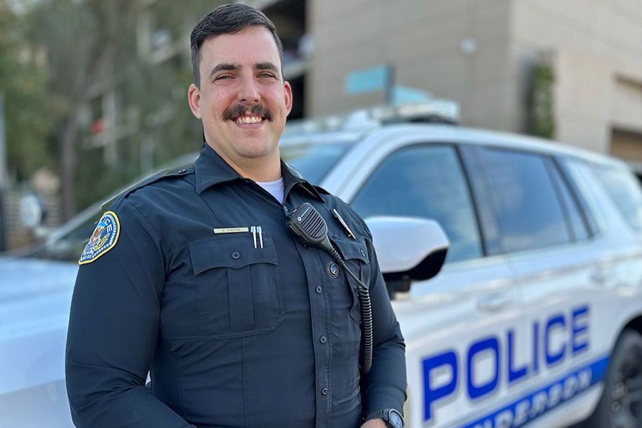 Friendly Henderson Police Sworn Officer Smiling